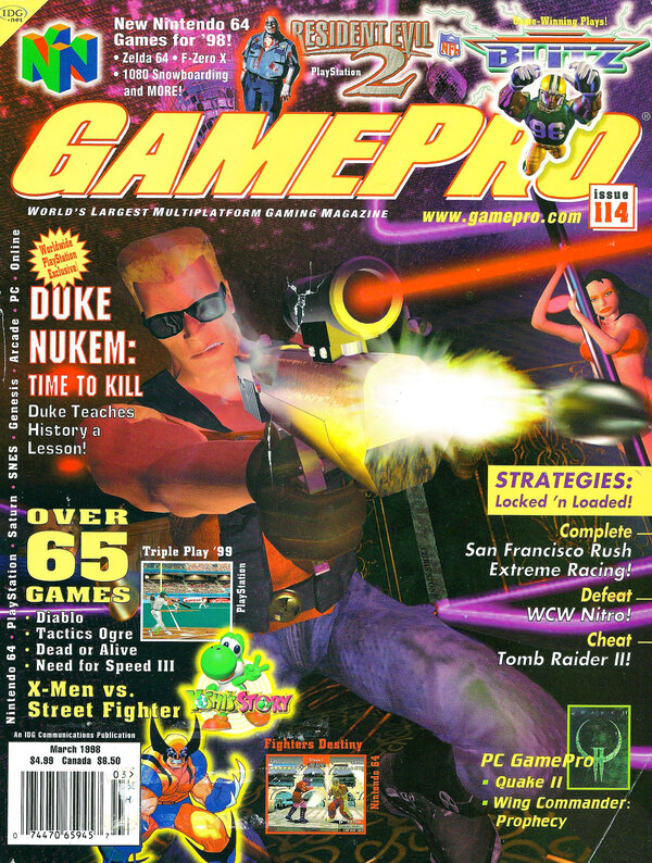 GamePro 114 (Mar 1998) Duke Nukem   Time to Kill cover